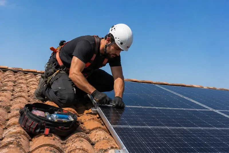 Maintenance et monitoring de panneaux solaires à Tuffalun