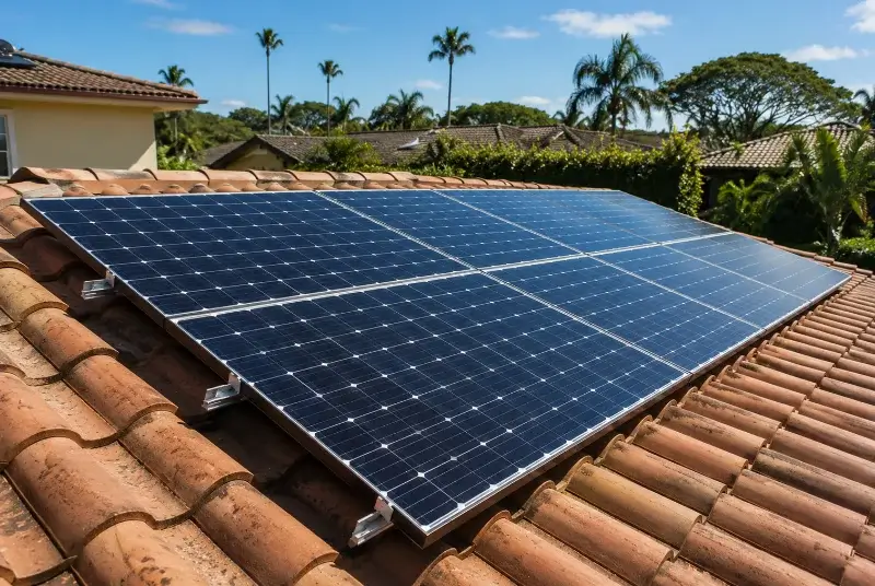 Installation de panneaux solaires à Tuffalun